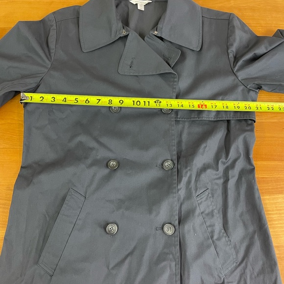 Garnet Hill double breasted trench coat M - Picture 6 of 11